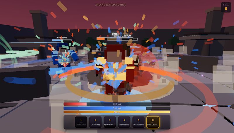 Arcane Battlegrounds arena still